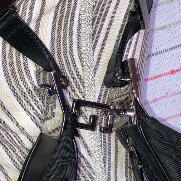 Tom Ford x Gucci Black Canvas Leather Trimmed Attache Hobo preloved one owner - Picture 6 of 16